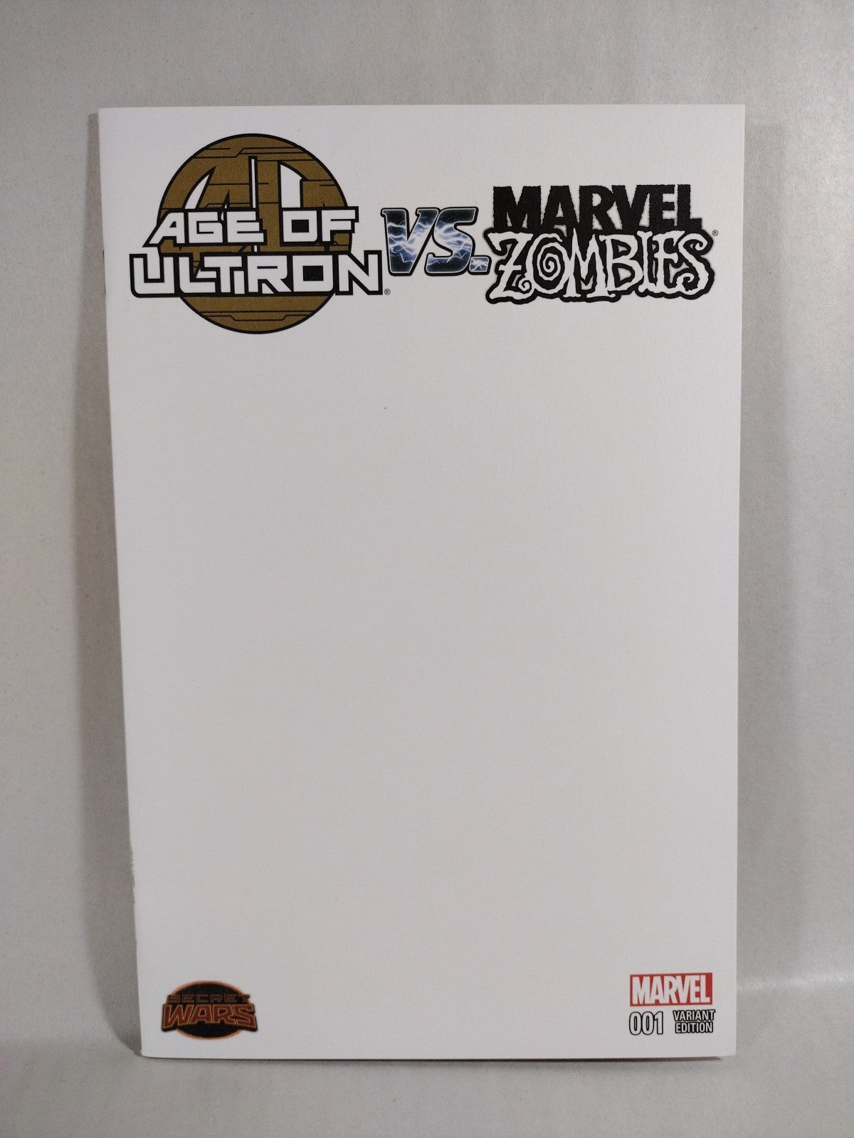 Age Of Ultron Vs Marvel Zombies #1 (2015) Marvel Comic Blank Variant Cover NM