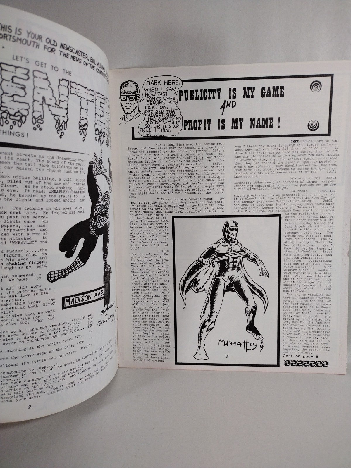 NUCLEUS Fanzine #3*4 (1970) Mark Wheatley 8 Pg Self Publication Good Condition 