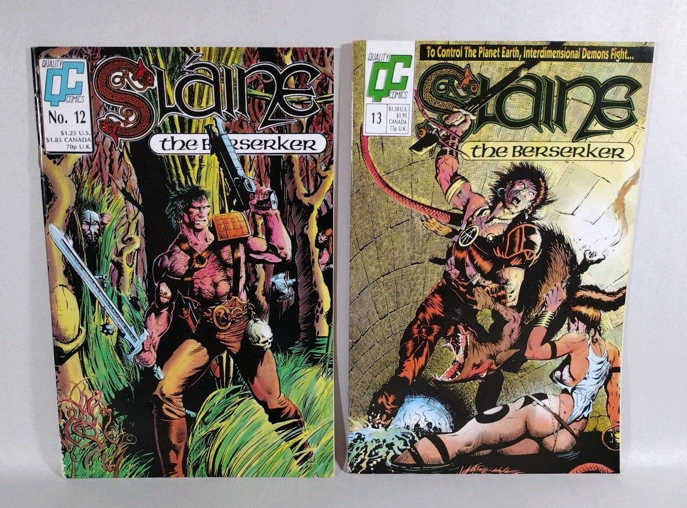 Slaine The Berserker (1988) Quality Comics Lot #10 11 12 13 21 22 23 24 2000ad 