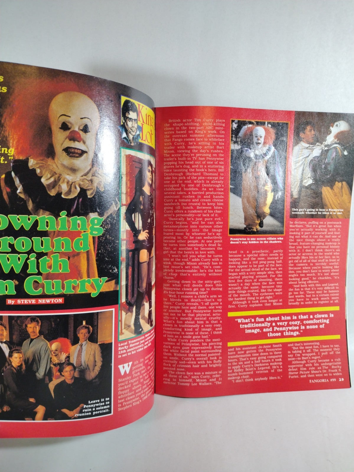 Fangoria Magazine 99 (1990) Rocky Horror Picture Show Poster Predator Cover FN