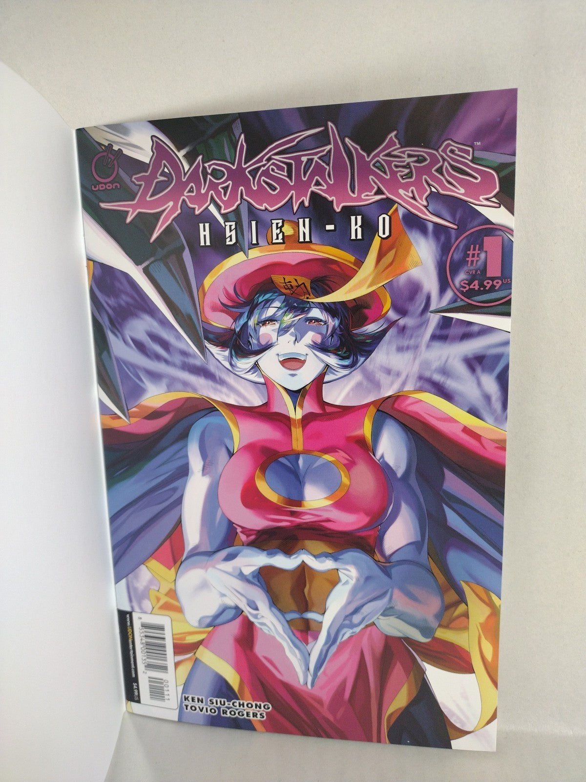 DARKSTALKERS HSIEN KO 1 (2023) Udon Capcom Blank Sketch Variant Cover Comic New