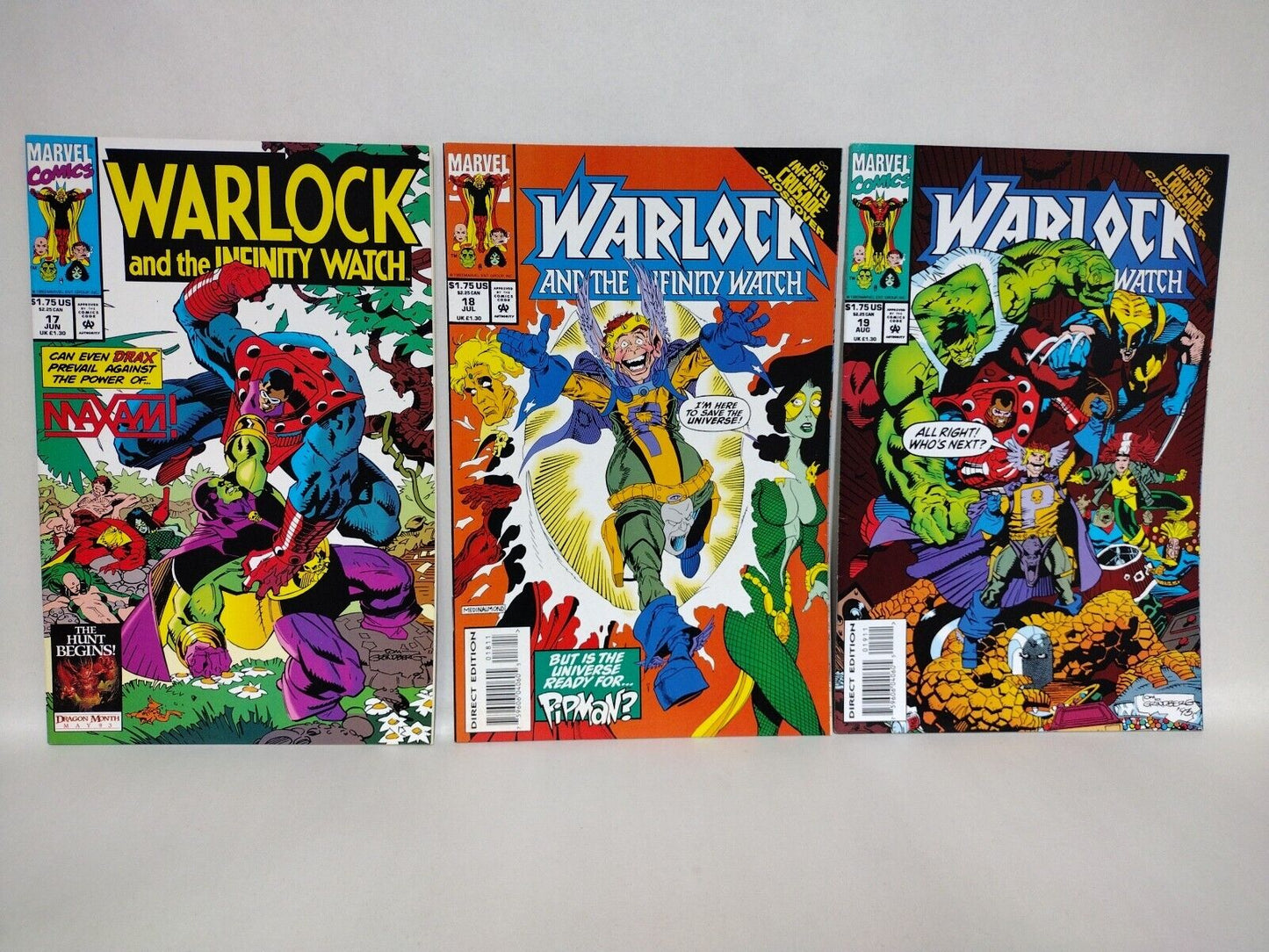 Warlock And The Infinity Watch (1992) Marvel Comic Lot #1-7 9-24 30 31 35 36 38