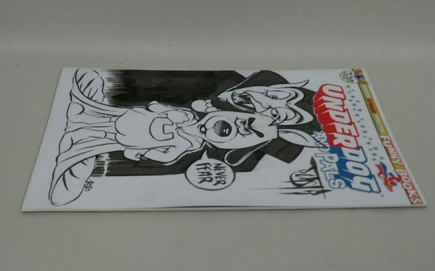 Under Dog and Pals #1 (2019) Sketch Cover Variant Comic W Original DCastr Art