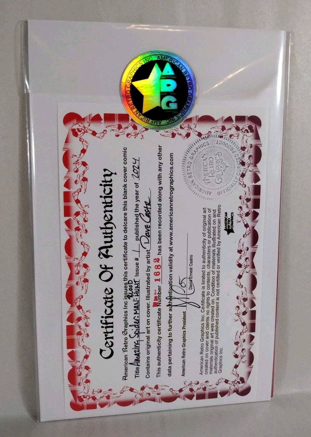 Amazing Spider-Man Blood Hunt #1 Marvel Red Sketch Var W Original DCastr Art