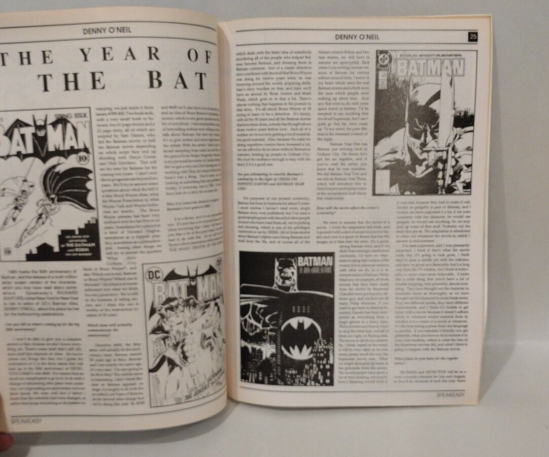 Speakeasy 95 (Feb, 1989) Comic Magazine Batman Issue Movie John Byrne