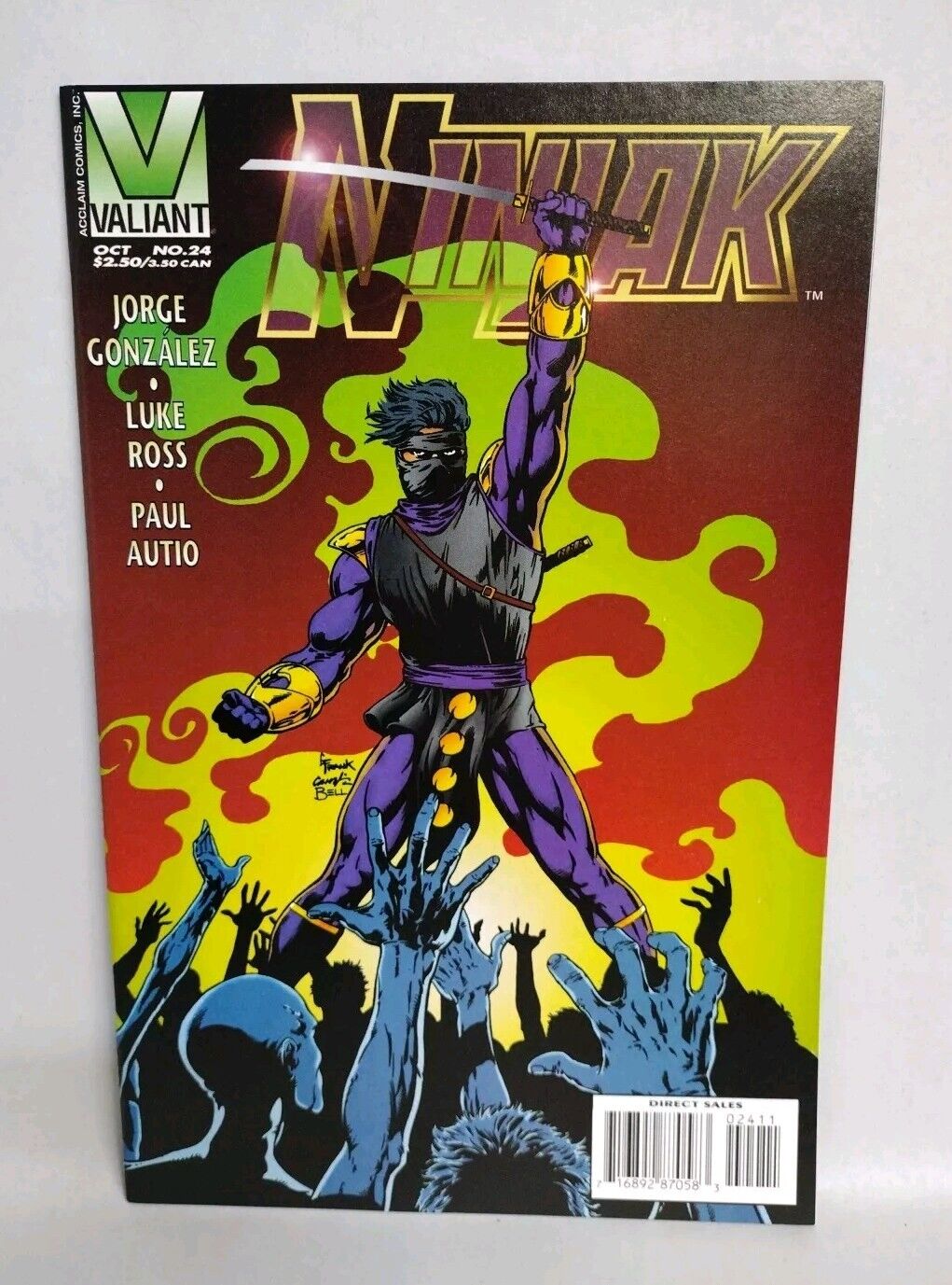 Ninjak #24 25 26 (1995) Valiant Comic Lot Set NM