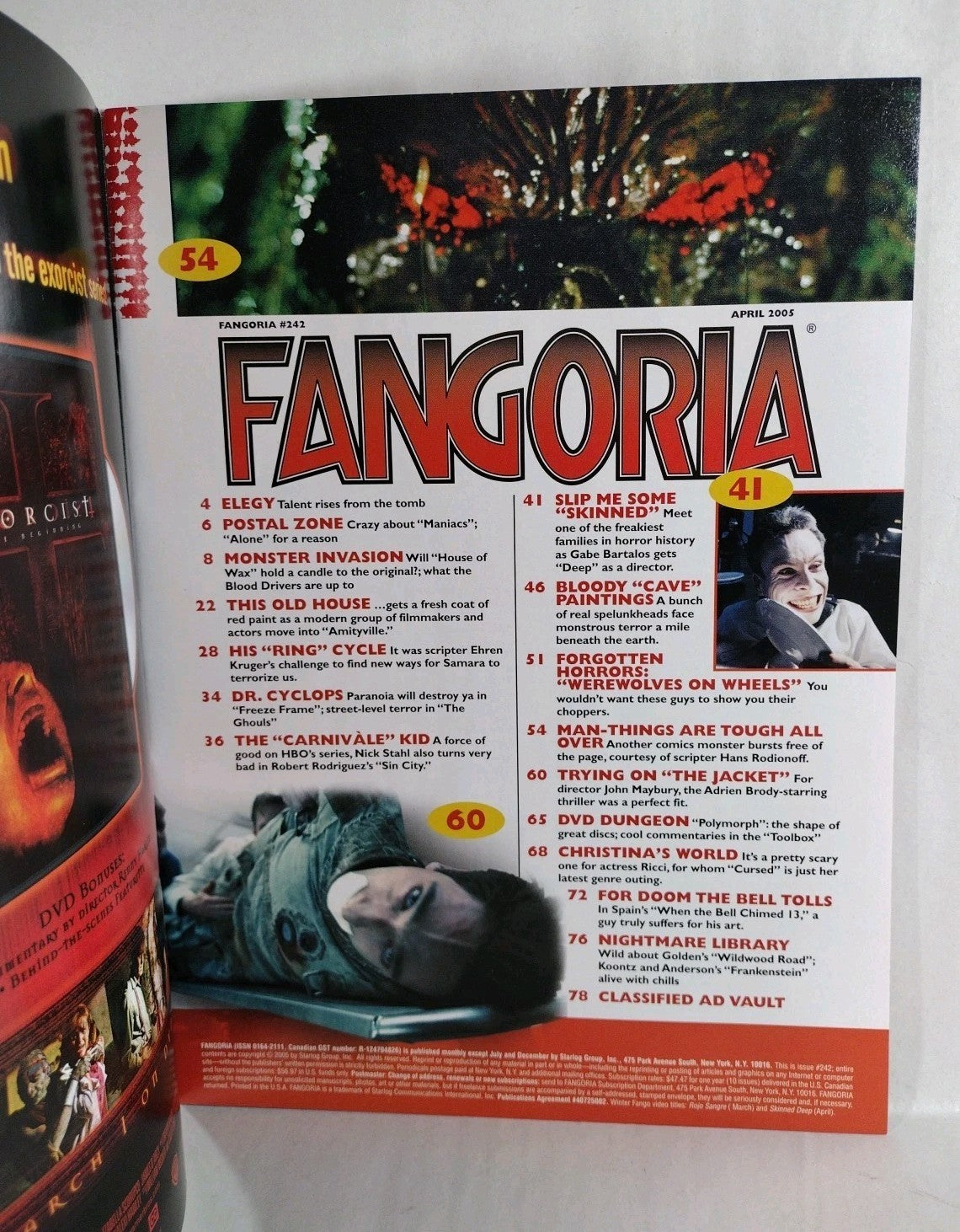 FANGORIA Magazine #242 (2005) Ring 2 Cave Man-Thing Sin City Skinned Deep NM