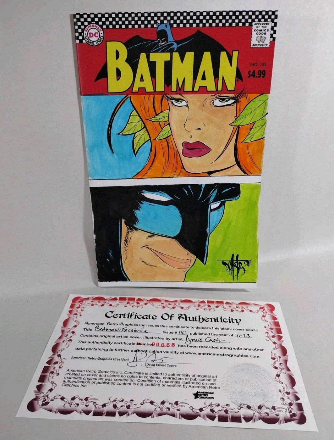 Batman Facsimile #181 (2023) DC Comic Sketch Cover Var W Original Dave Castr Art