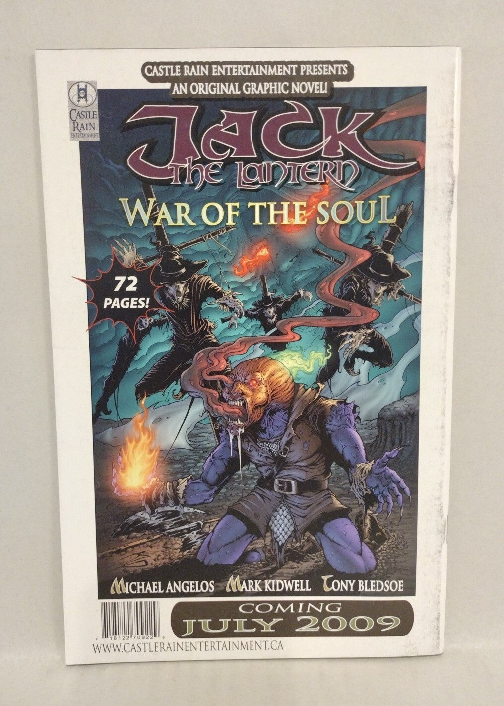 Jack The Lantern: Ghosts #3 (2008) Castle Rain Comic Angelos Tim Vigil VF