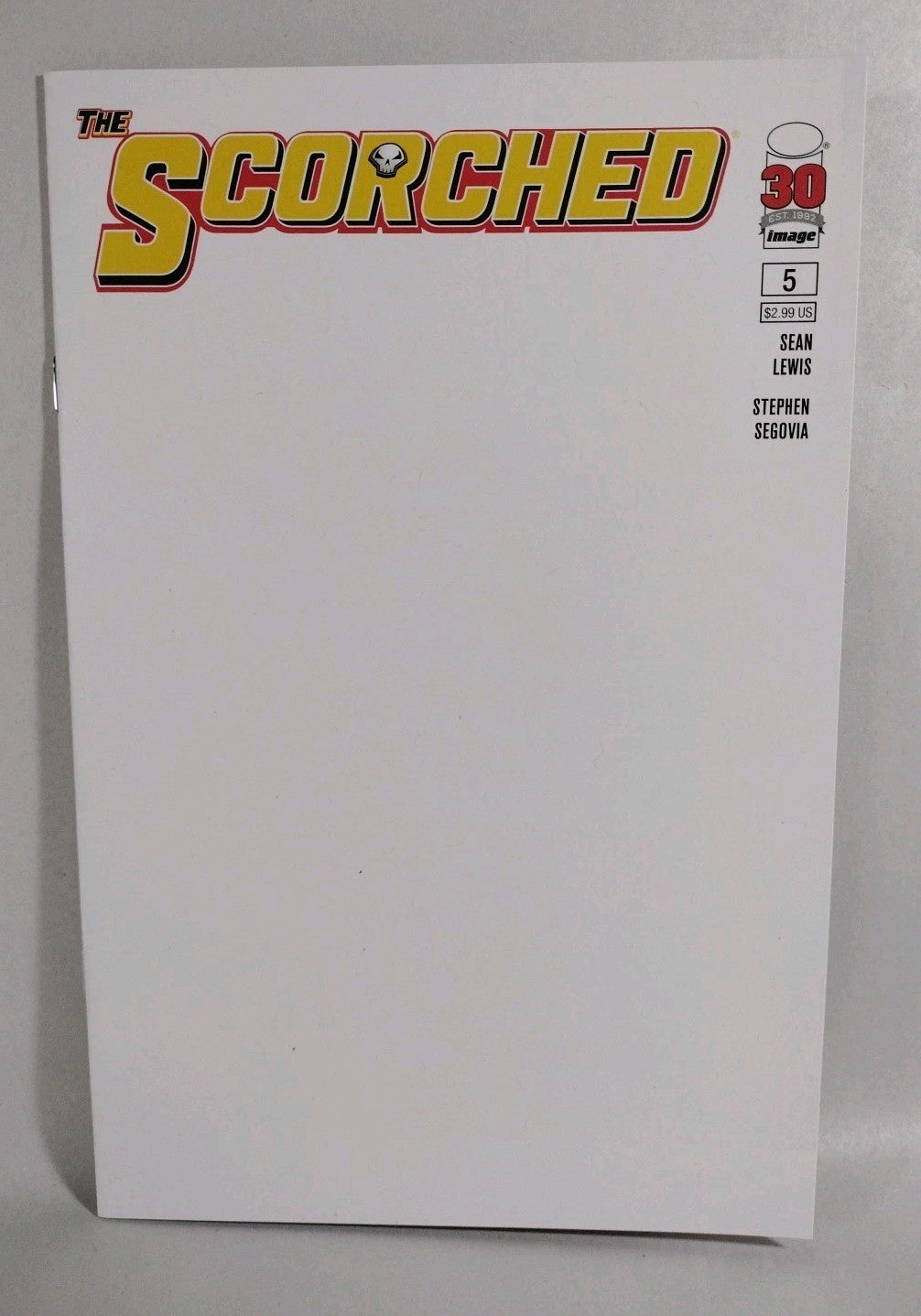 Scorched #5 (2022) Image Comic Blank Sketch Variant Cover Spawn Universe NM