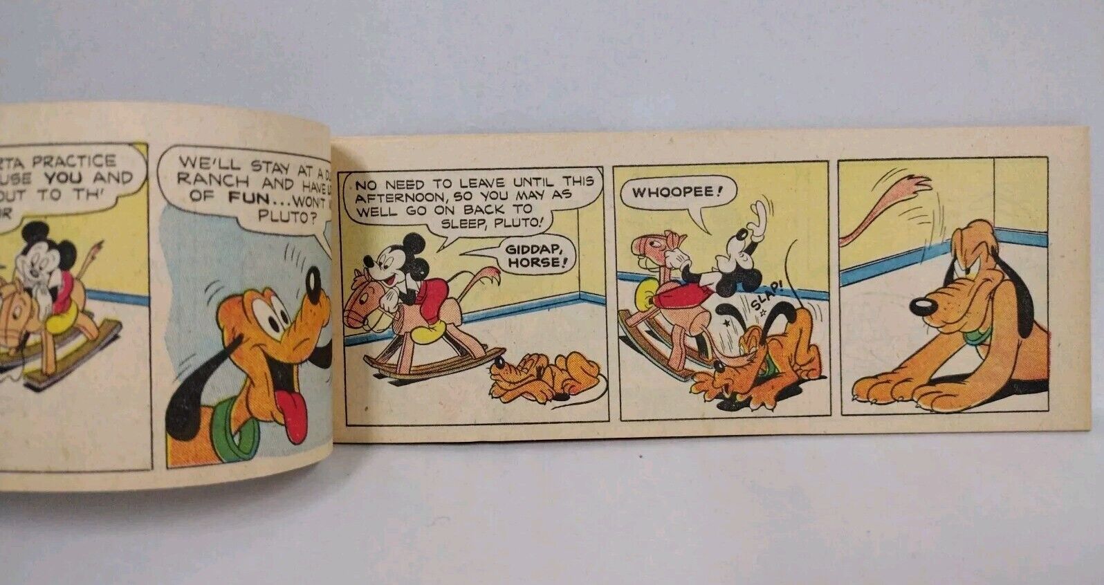 Pluto Canine Cowpoke #B-2 (1950) Disney Wheaties Mini Golden Age Comic