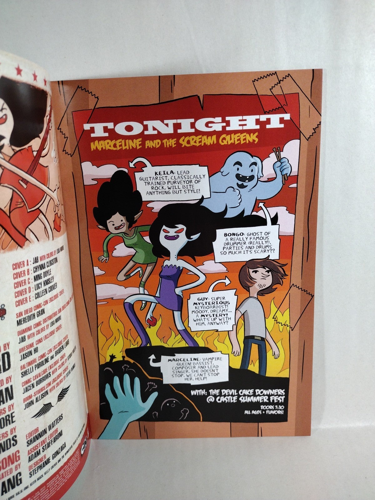 Adventure Time Marceline & The Scream Queens #1 (2012) Boom Comic SDCC Variant 