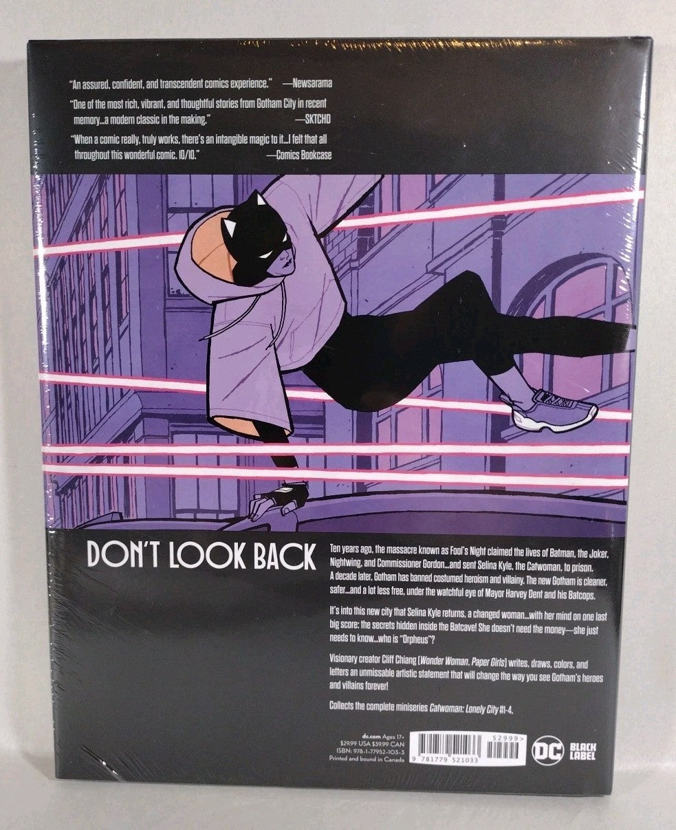 Catwoman Lonely City (2022) DC Hardcover Cliff Chiang DM Variant New Sealed