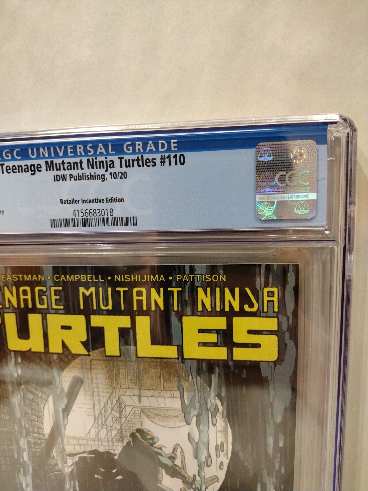 TMNT Teenage Mutant Ninja Turtles #110 CGC 9.6 Retailer Incentive Edition 1:10