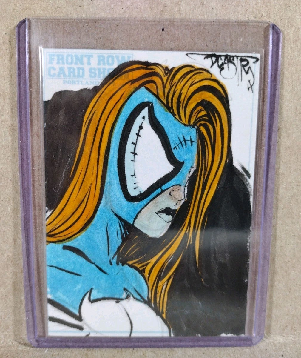 DCastr (2025) Front Row Show Exclusive Sketch Card W Original Spider-Woman Art