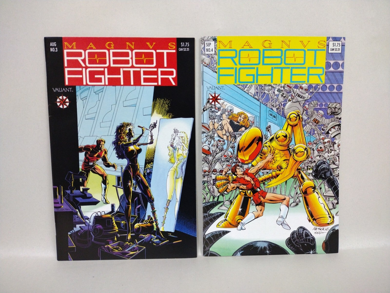 Magnus Robot Fighter (1991) Valiant Comic Lot Set #1-4 W Cards 9-11 14-25 FN-NM
