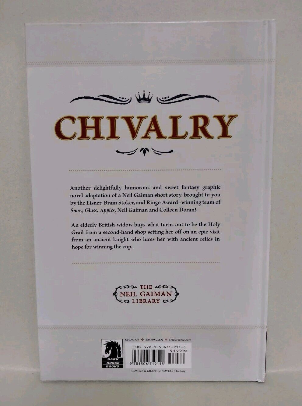 Neil Gaiman's Chivalry (2022) Dark Horse Hardcover Colleen Doran HC New