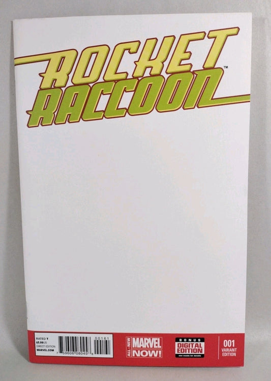 Rocket Raccoon #1 (2014) Marvel Blank Sketch Cover Comic Variant VF/NM