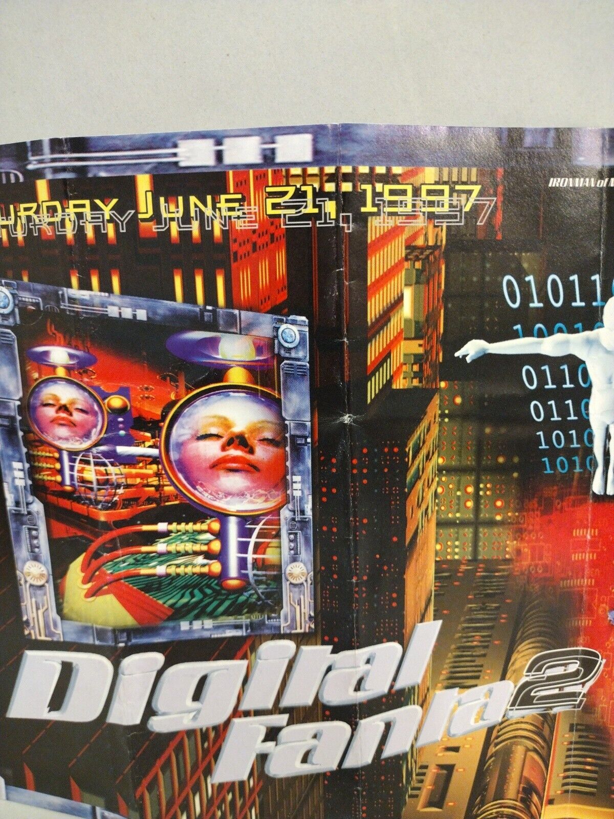 Digital Fantasy 2 1997 Los Angeles Underground Party Flyer 8.5 X 11 Party Crews