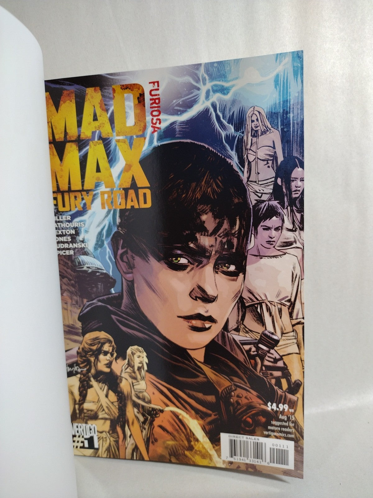 Mad Max Fury Road Furiosa 1 (2015) DC Vertigo Blank Sketch Variant Cover New NM