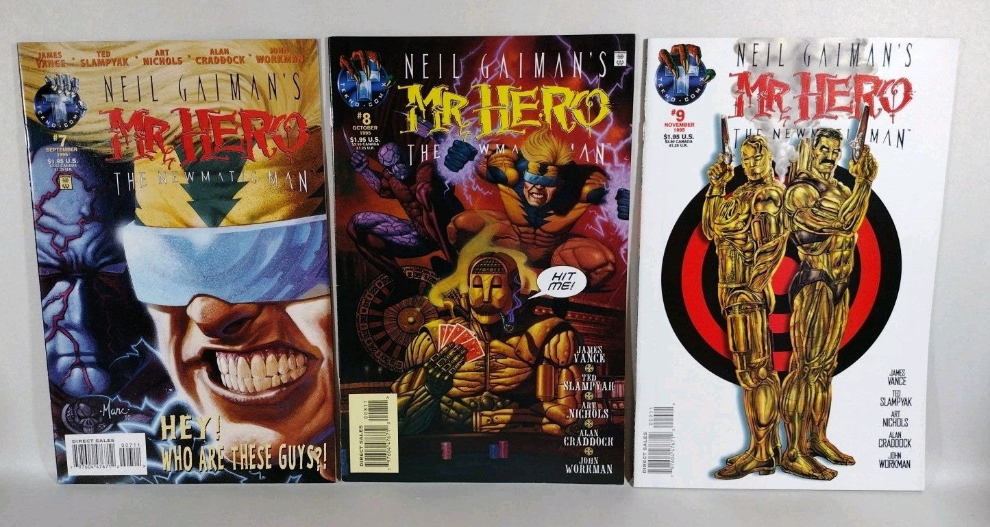 Mr Hero The Newmatic Man (1995) #1-18 Complete Tekno Comix Comic Series F-NM