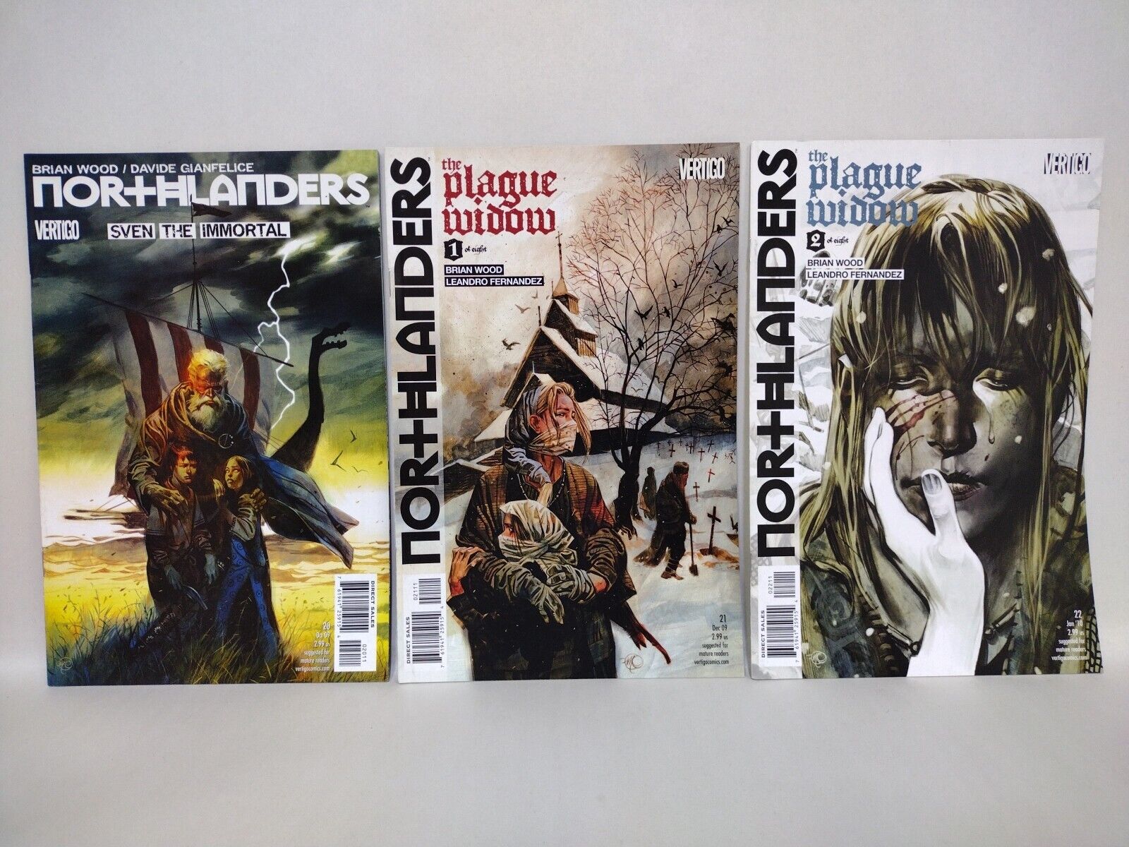 Northlanders (2009) Vertigo Viking Comic Lot Set #17-37 Brian Wood