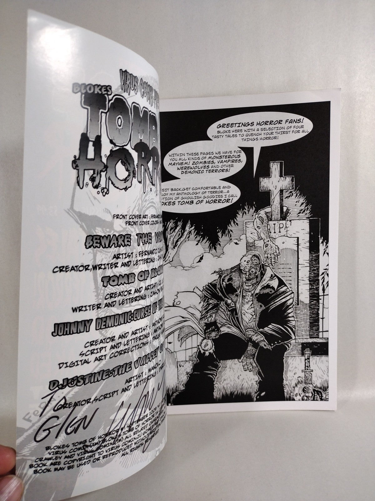 Blokes Tomb Of Terror (2009) Virus Comix Comic Lot #1 2 3 4 7 Calavera VG-VF