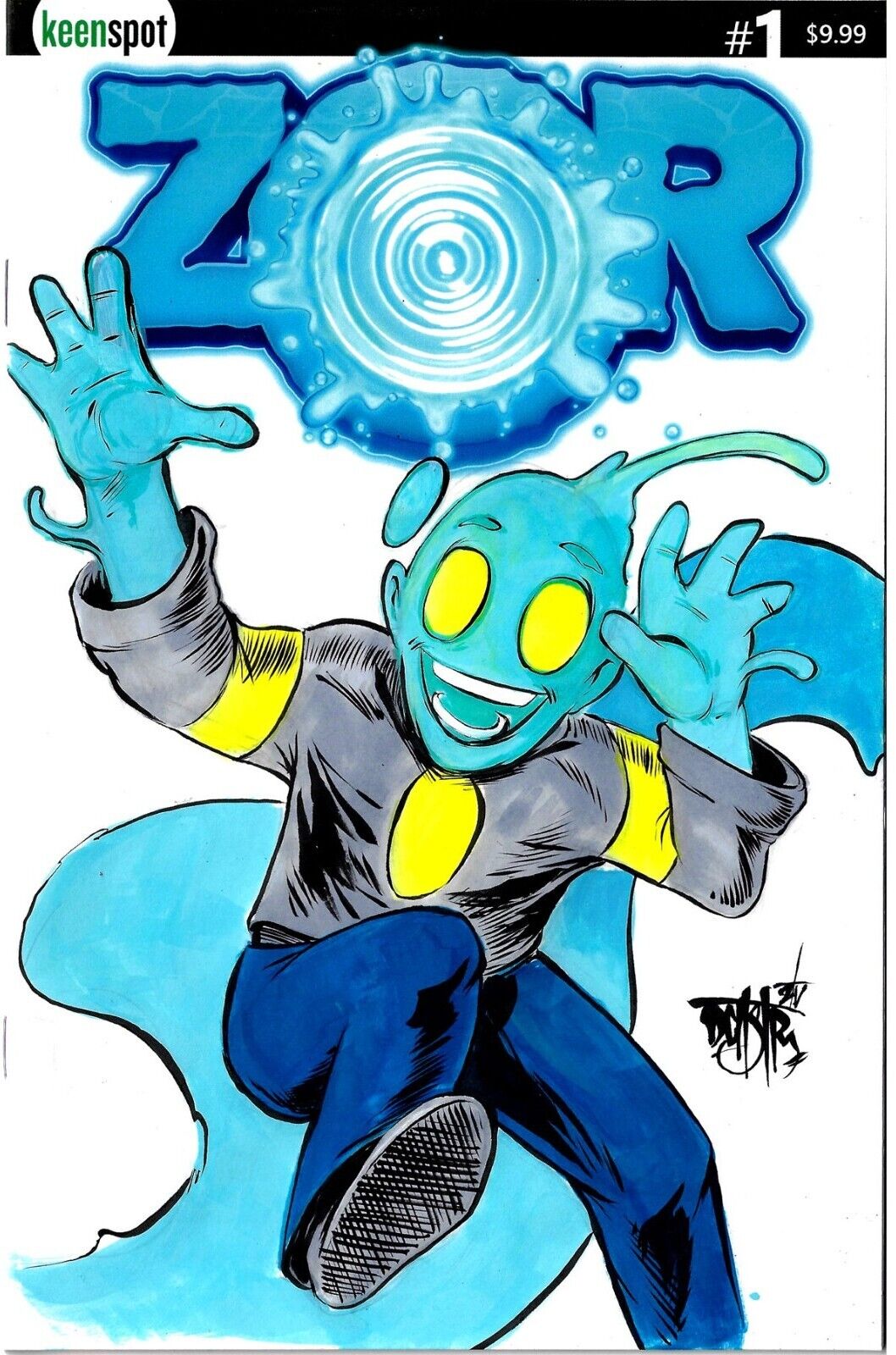 ZOR #1 Keenspot (2024) Sketch Variant Cover Comic W Original DCastr Art