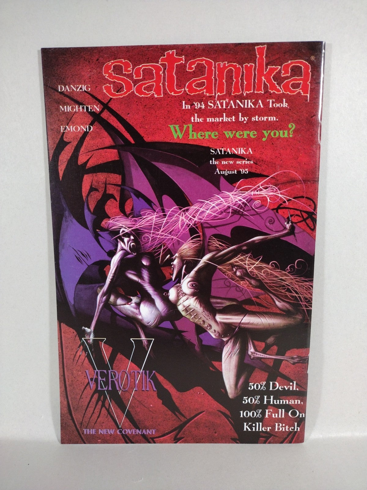 Satanika #4 (1995) Verotik Danzig Comic Martin Emond Nancy Collins Cover VF-NM