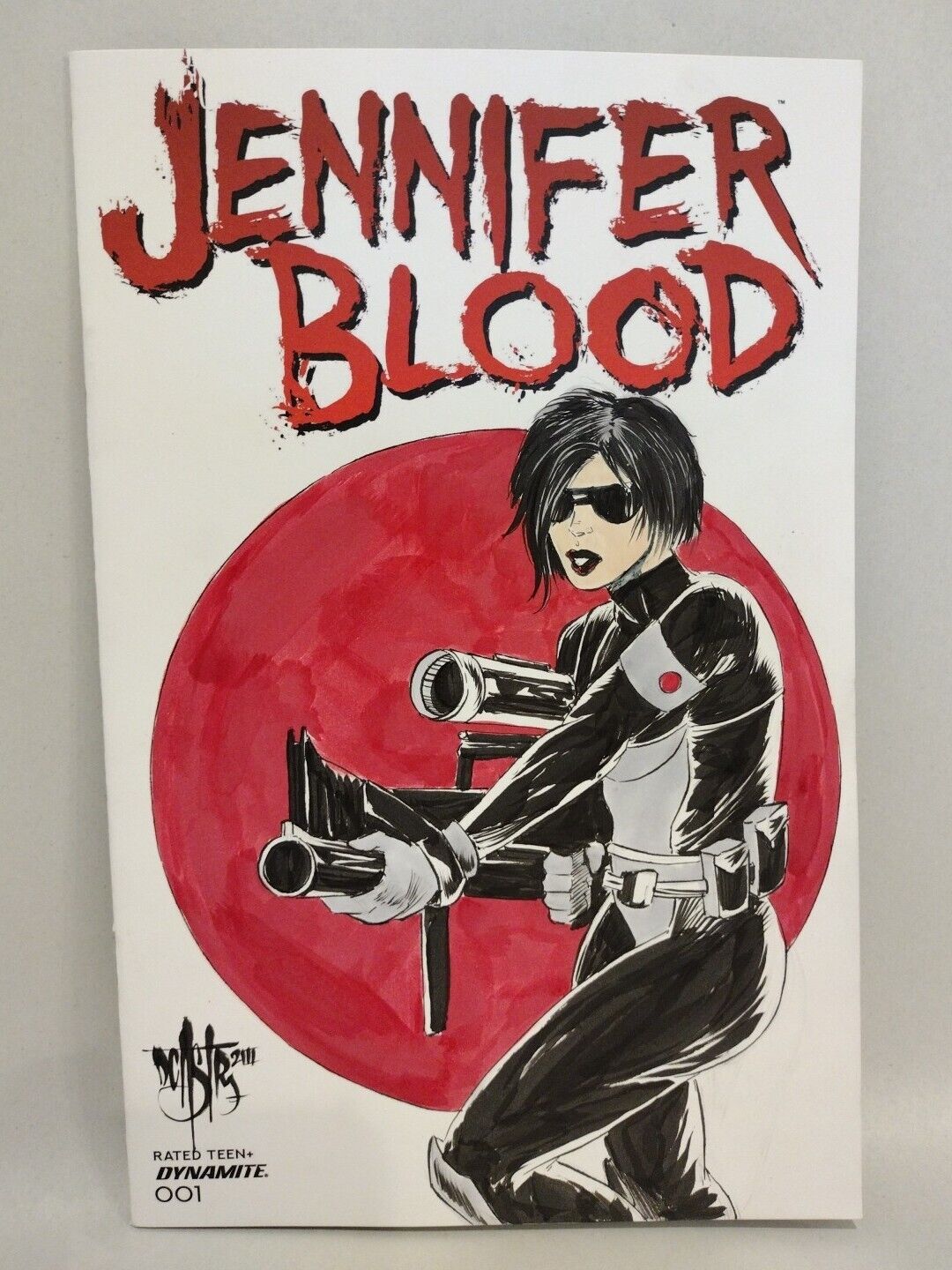 JENNIFER BLOOD #1 (2021) Dynamite Sketch Cover Comic W Original Dave Castr Art