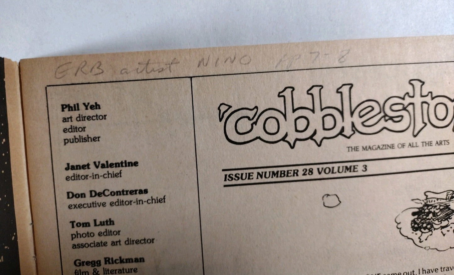Cobblestone #28 (1977) Magazine Of All The Arts W Jack Katz George Lucas VG