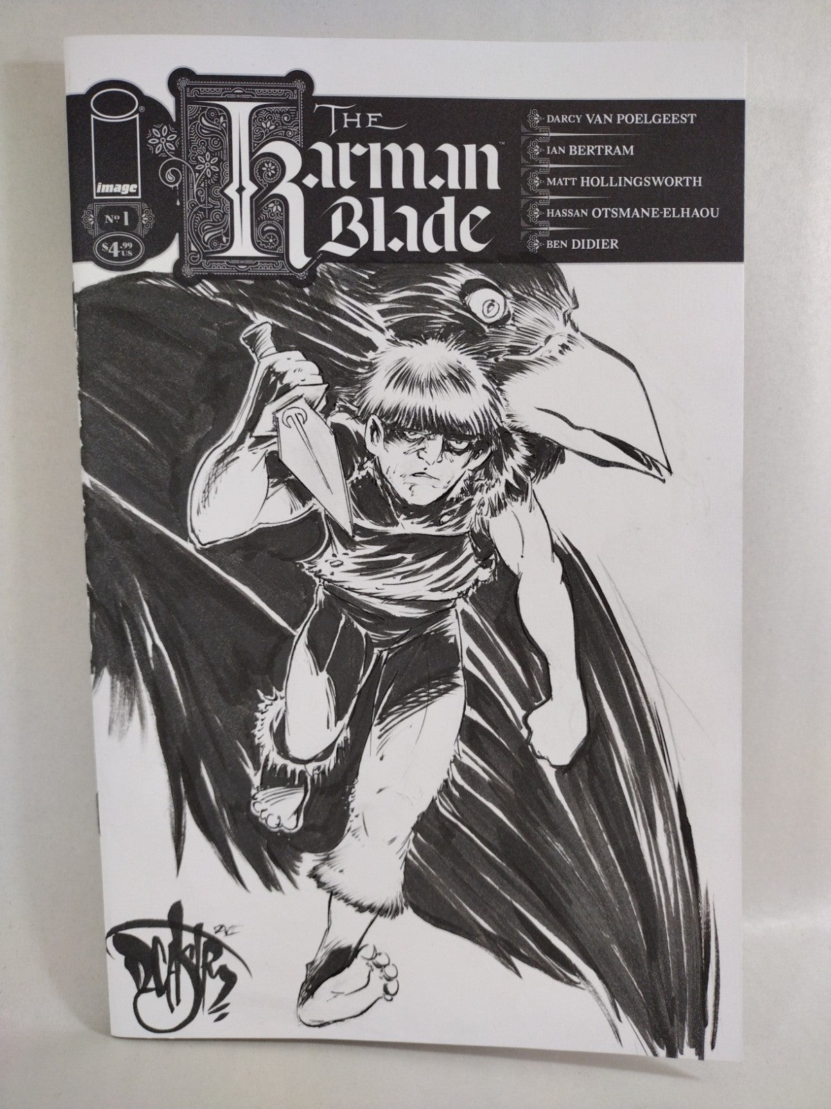 Karman Blade #1 (2026) Image Comic Sketch Cover W Original Dave Castr Anatta Art