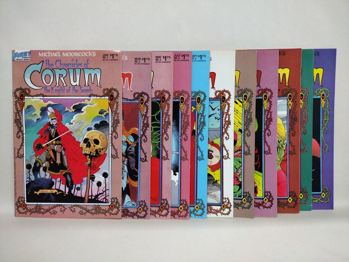 Chronicles Of Corum (1987) First Comic Lot Set #1-11 Mike Mignola Cover Art F-VF