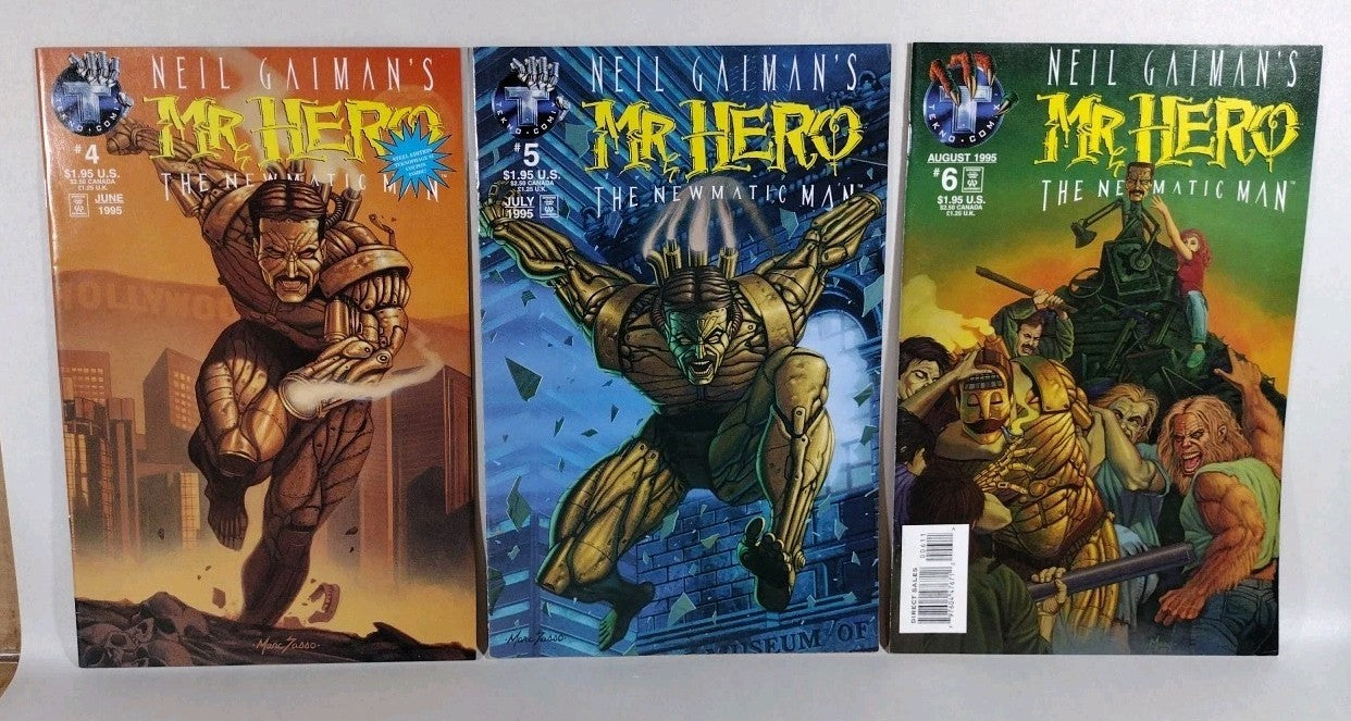 Mr Hero The Newmatic Man (1995) #1-18 Complete Tekno Comix Comic Series F-NM
