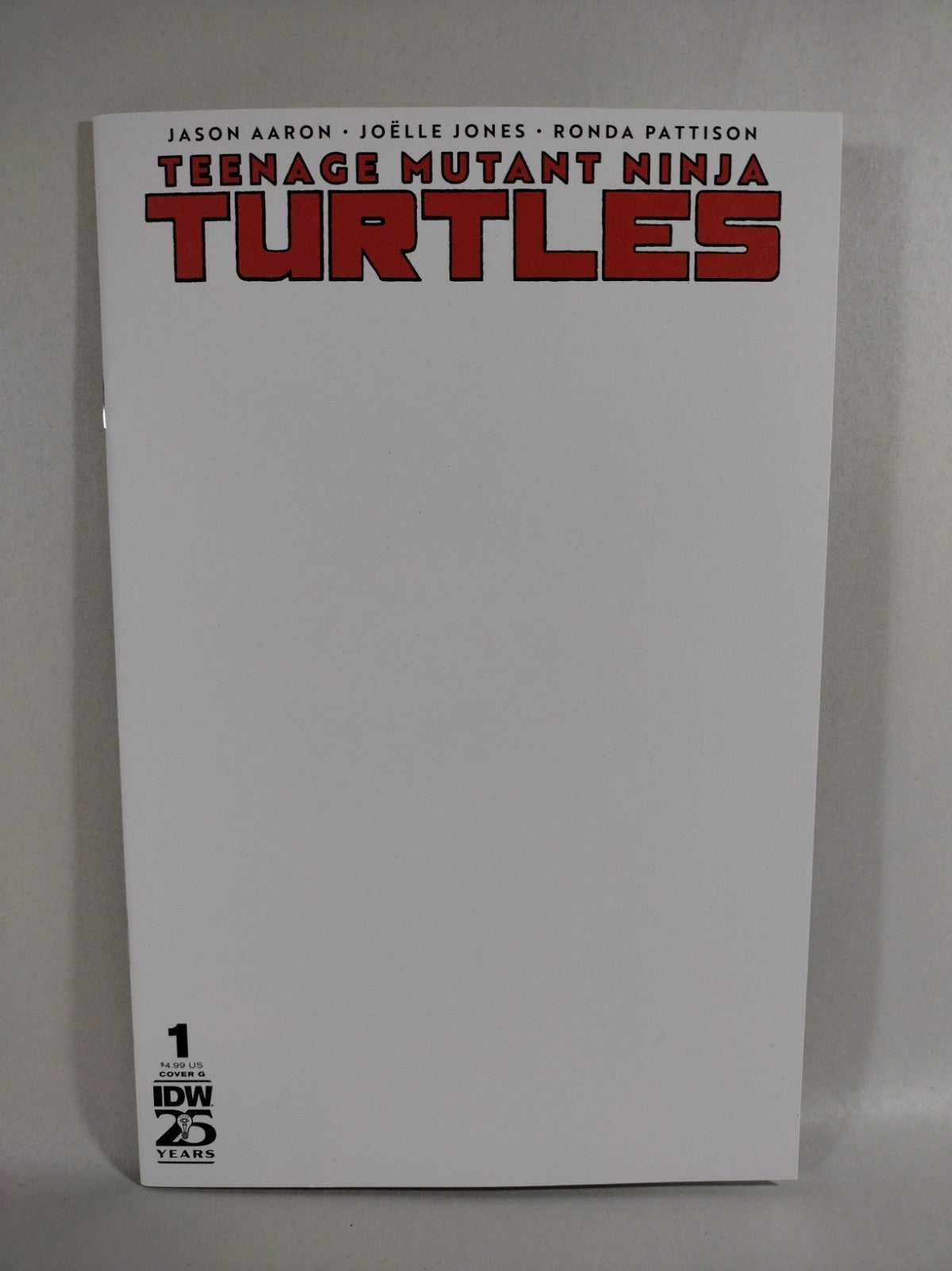 Teenage Mutant Ninja Turtles #1 (2024) IDW Blank Sketch Cover Variant New NM