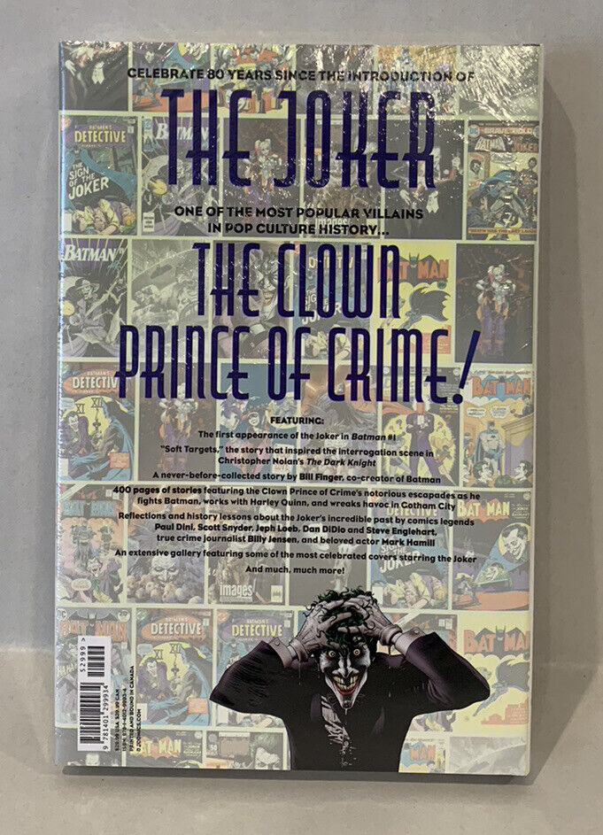 Joker 80 Years of The Clown Prince of Crime Deluxe Hardcover DC Comics Sealed