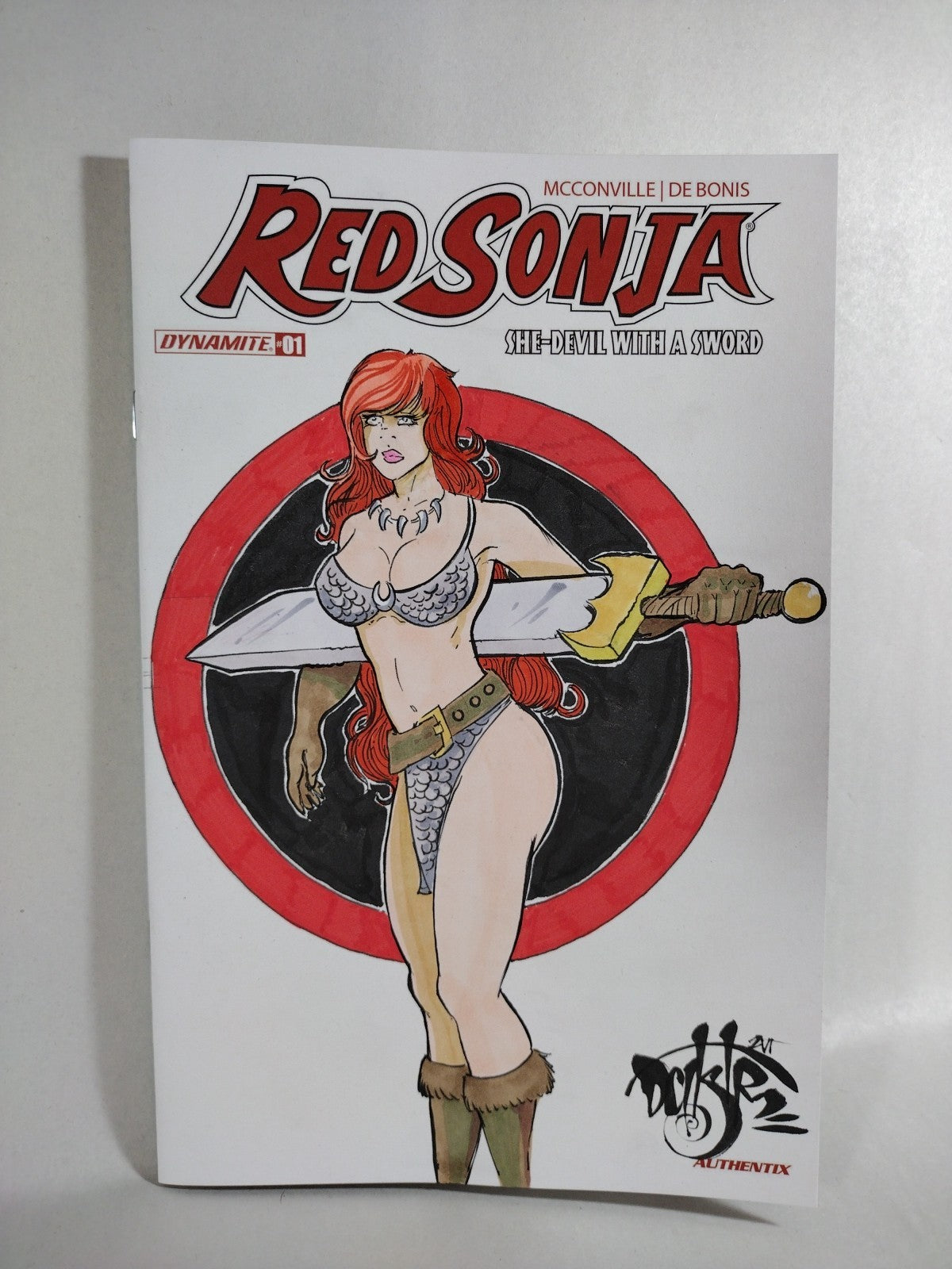 Red Sonja 1 (2026) Dynamite Comic Sketch Cover Variant W Original Dave Castr Art
