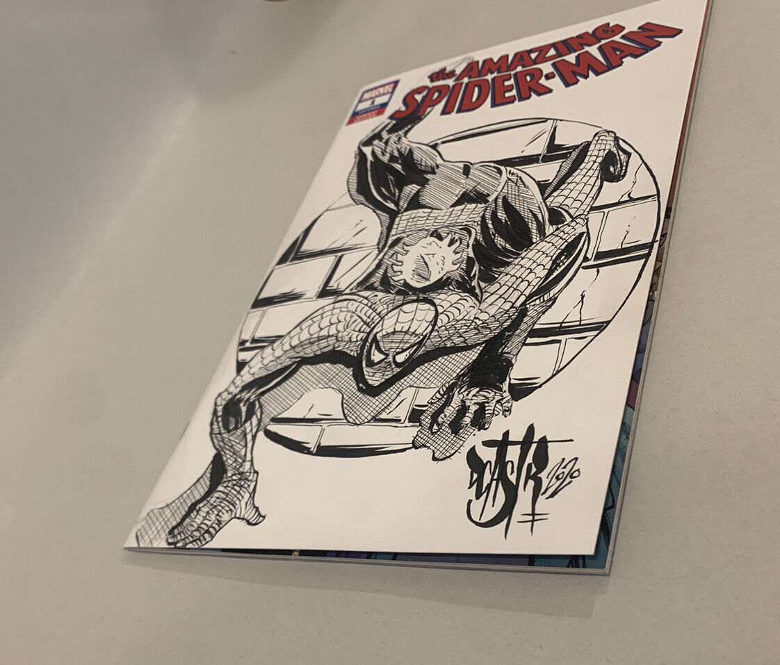 (MOVING URGENT) The Amazing Spider-man #1 Fan Expo Kael Ngu Sketch top Variant Cover