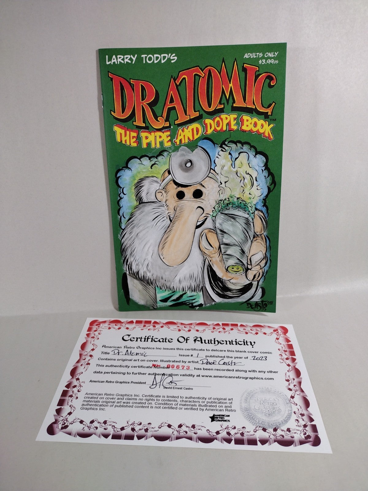 Dr Atomic 1 (2023) Larry Todd Image Comic Sketch Cover W Original Dave Castr Art