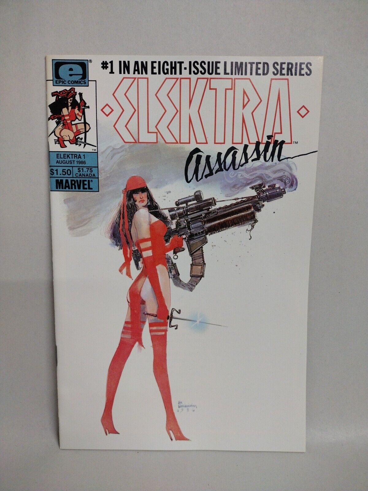 Elektra: Assassin #1 (1986) Marvel Epic Comic Bill Sienkiewicz Iconic Cover NM