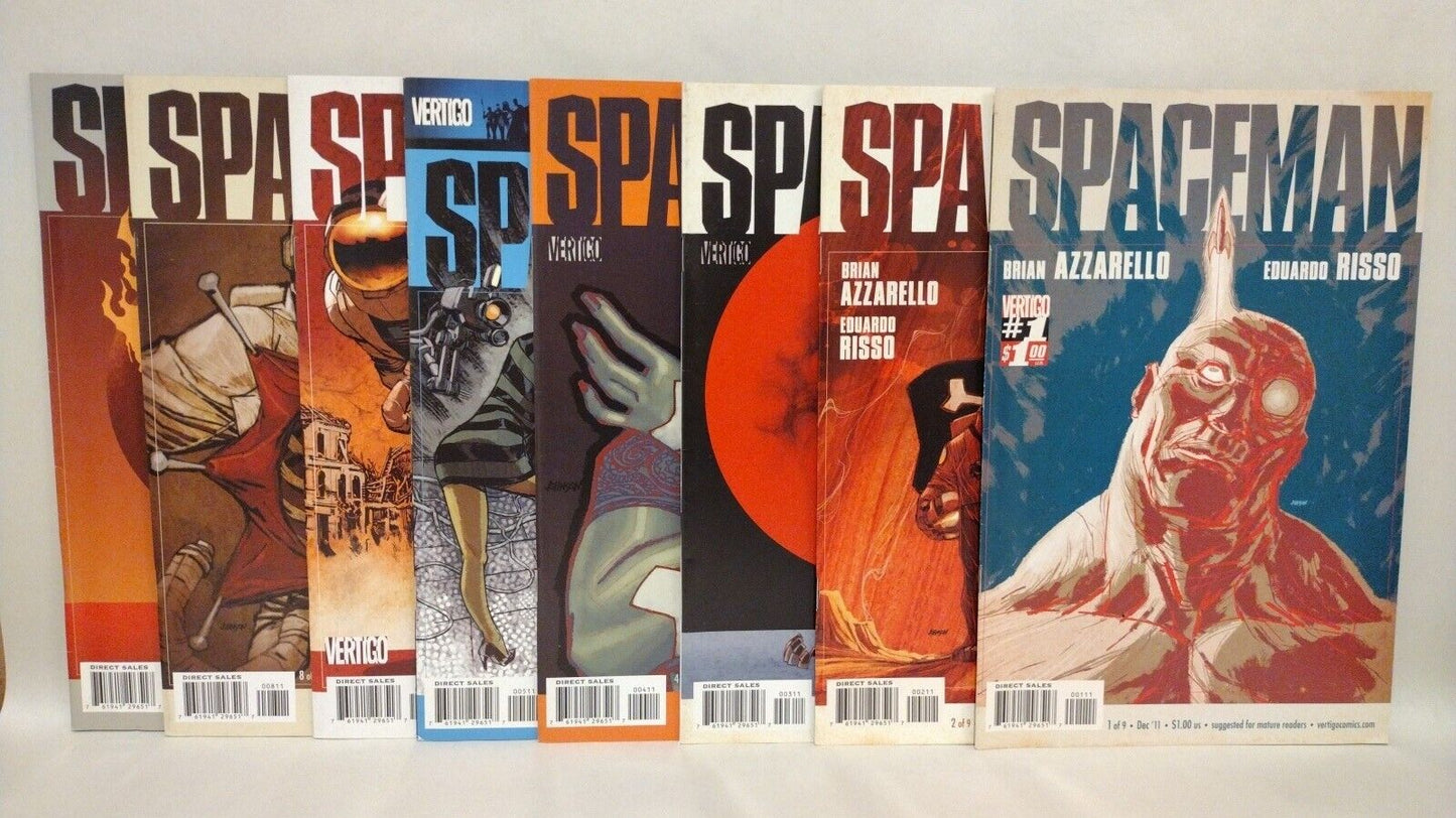 Spaceman (2011) Vertigo Comic Lot Set #1 2 3 4 5 6 8 9 Brian Azzarello Risso 