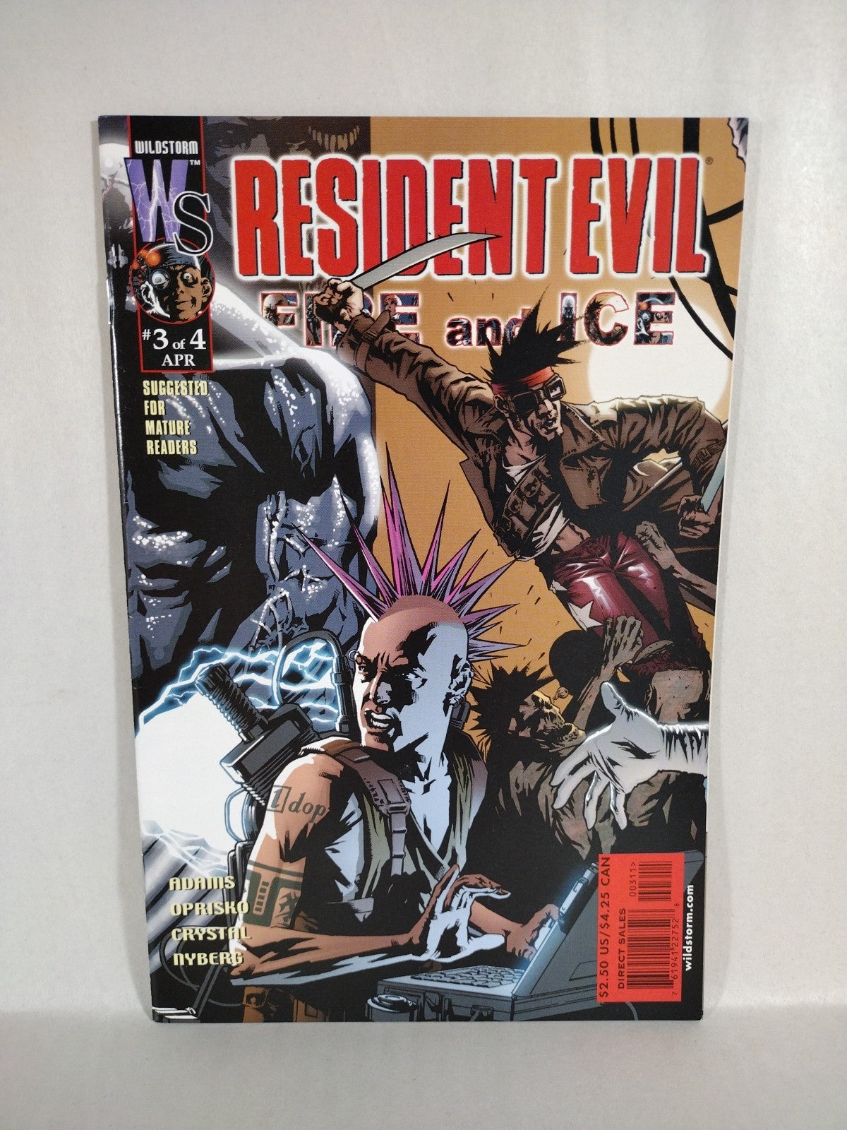 Resident Evil Fire And Ice (2000) Wildstorm Comic Lot Set #1 2 3 Bermejo VF-NM