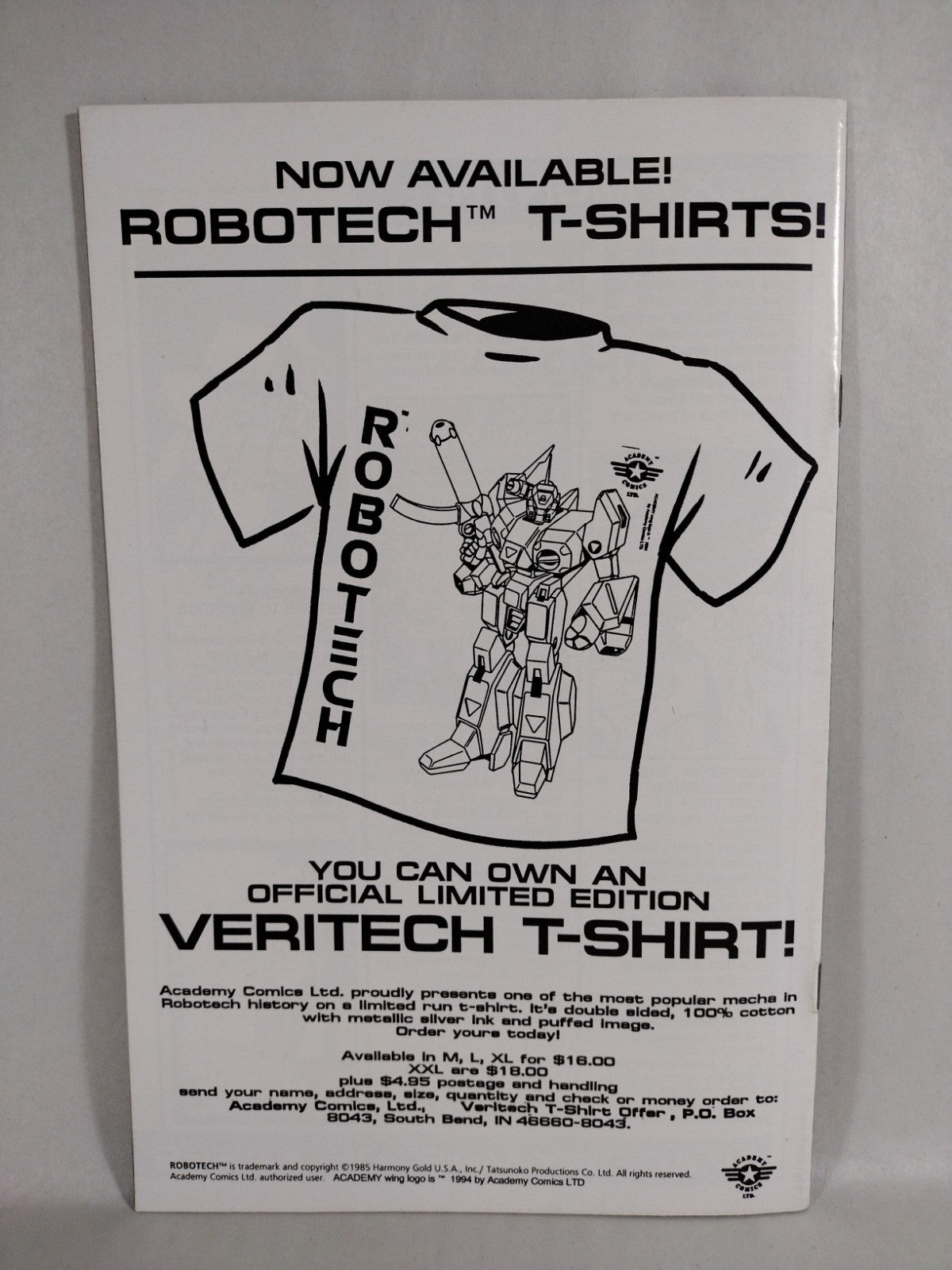 Robotech Modecai Alternative Generation #1 (1996) Academy Comics VF