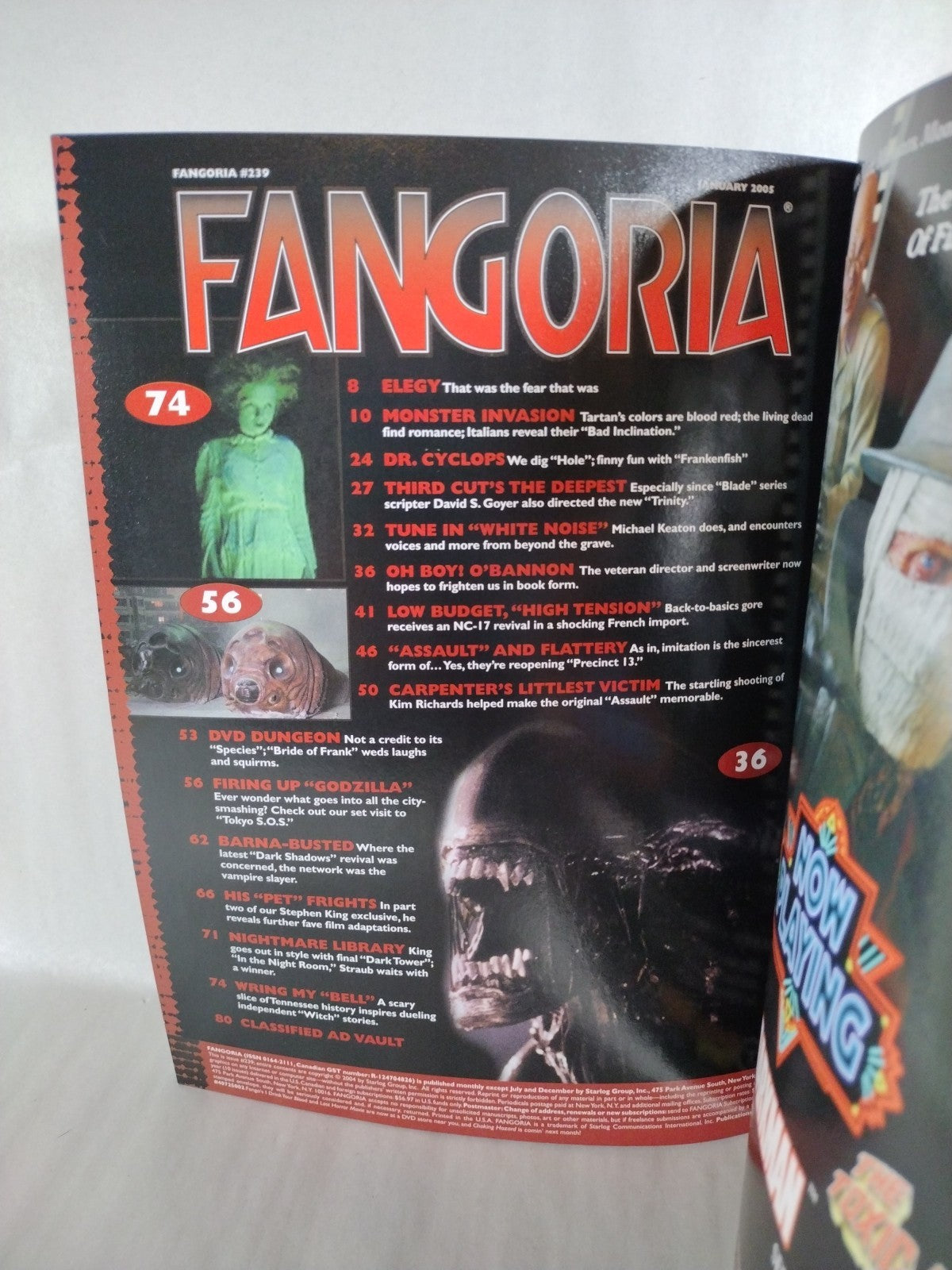 FANGORIA Magazine 239 (2004) Blade Trinity Dark Shadows High Tension Godzilla NM