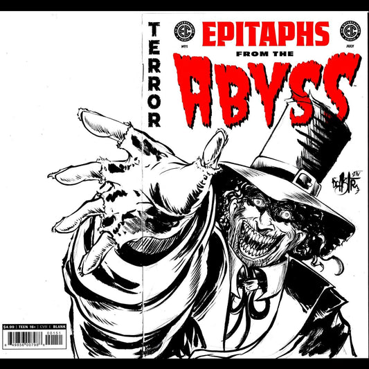 Epitaphs From The Abyss 1 (2024) EC Comic Sketch Cover Var W Original DCastr Art