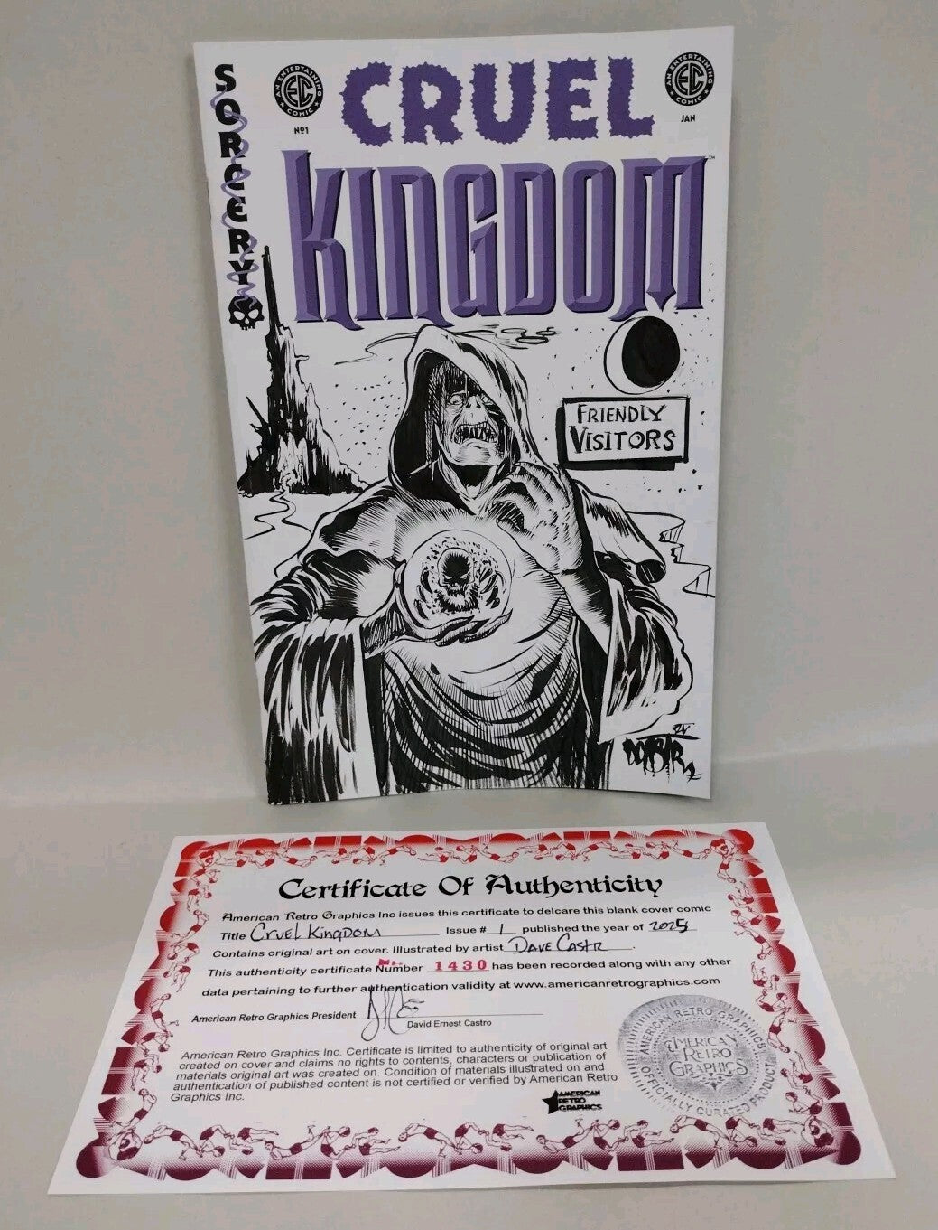 Cruel Kingdom #1 (2024) Oni EC Comic Sketch Cover Variant W Original DCastr Art