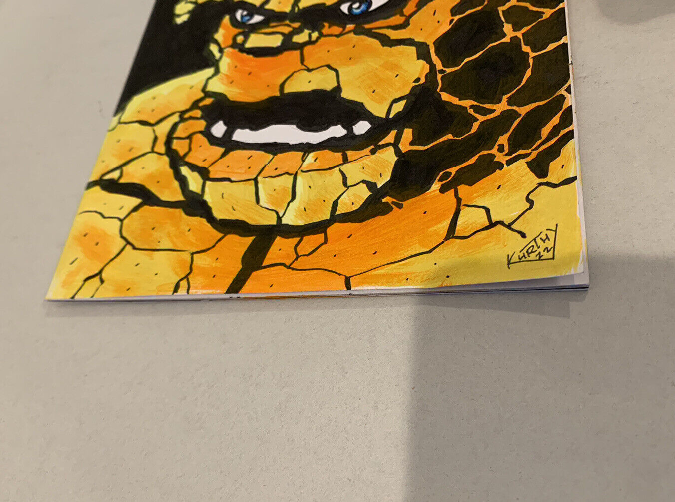 FANTASTIC FOUR #1 Blank Cover Variant Comic 2022 W Original BOB KURTHY Art COA