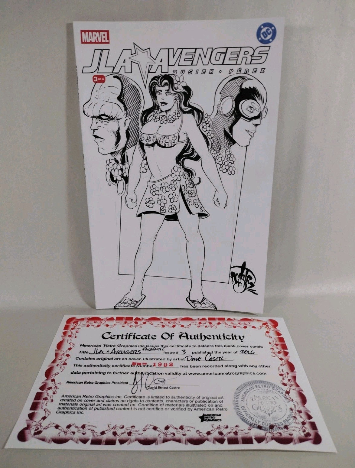 JLA Avengers #3 (2026) DC Marvel Facsimile Sketch Variant W Original DCastr Art