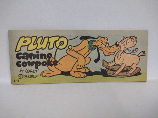 Pluto Canine Cowpoke #B-2 (1950) Disney Wheaties Mini Golden Age Comic