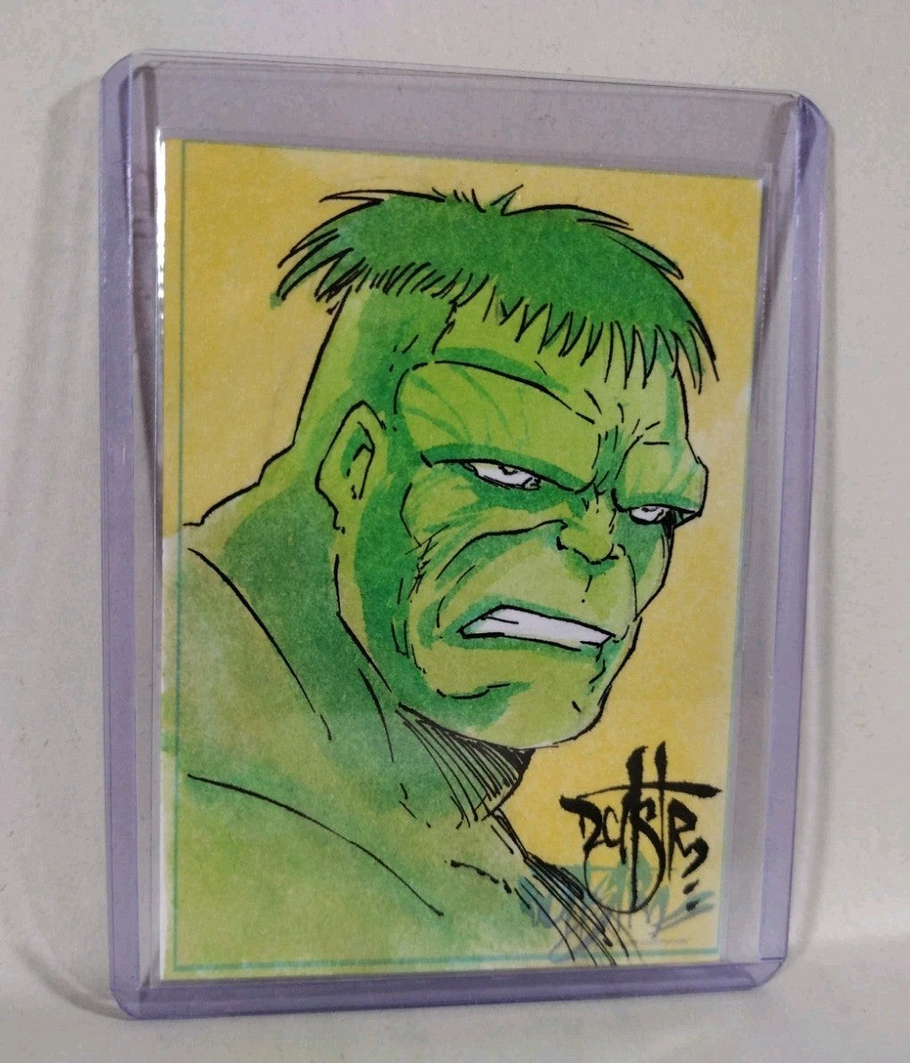 Dave Castr Crusin (2025) OAC Sketch Card W Original Marvel Incredible Hulk Art